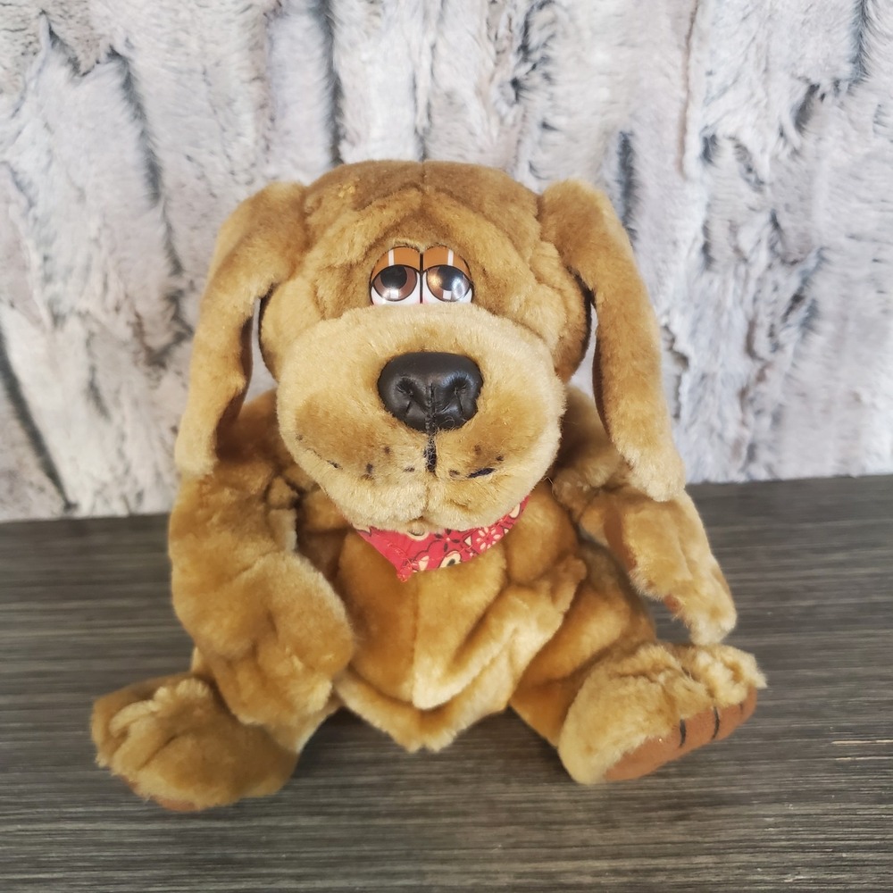 VTG Grand Ole Opry Blu Hound Dog Plush 7" Stuffed Animal Toy Brown 24K 1995
